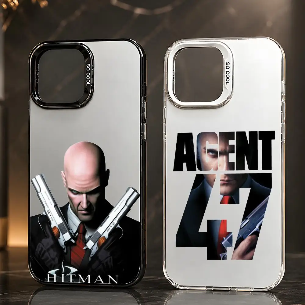 Agent 47 phone case Phone Case Iridescent TPU Soft-Touch Protective Case for iPhone 11 12 13 14 15 16 17 Pro Max