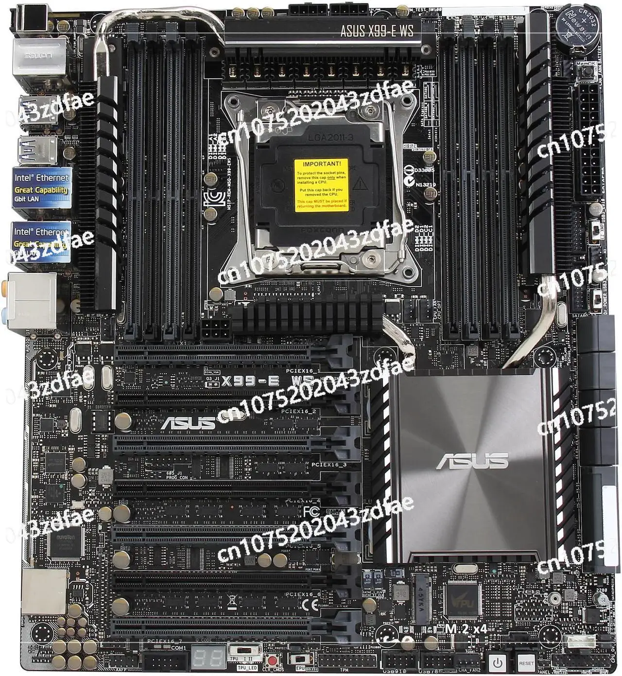 Intel X99 Motherboard ASUS X99-E WS Workstation 128GB, DDR4 3200 LGA 2011-v3 USB 3.1 CEB support ntel Xeon cpu E5-1600