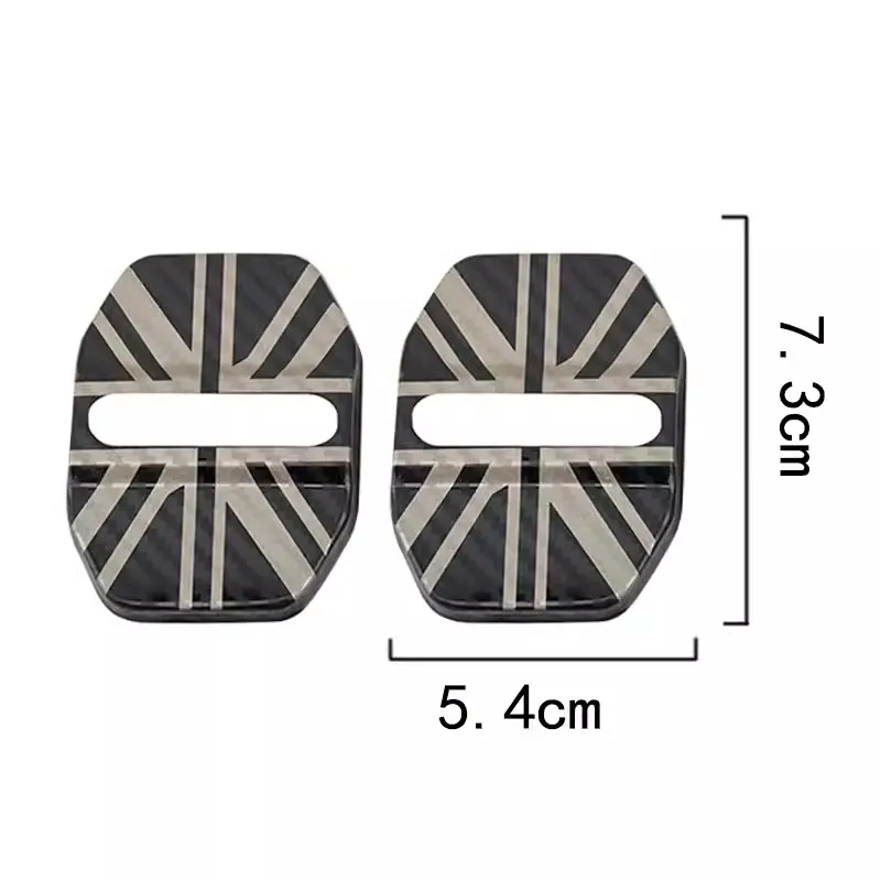 2pcs Stainless Steel Car Door Lock Cover Interior Accessories for Mini Cooper Countryman Clubman R55 R56 R60 F54 F55 F56 F60
