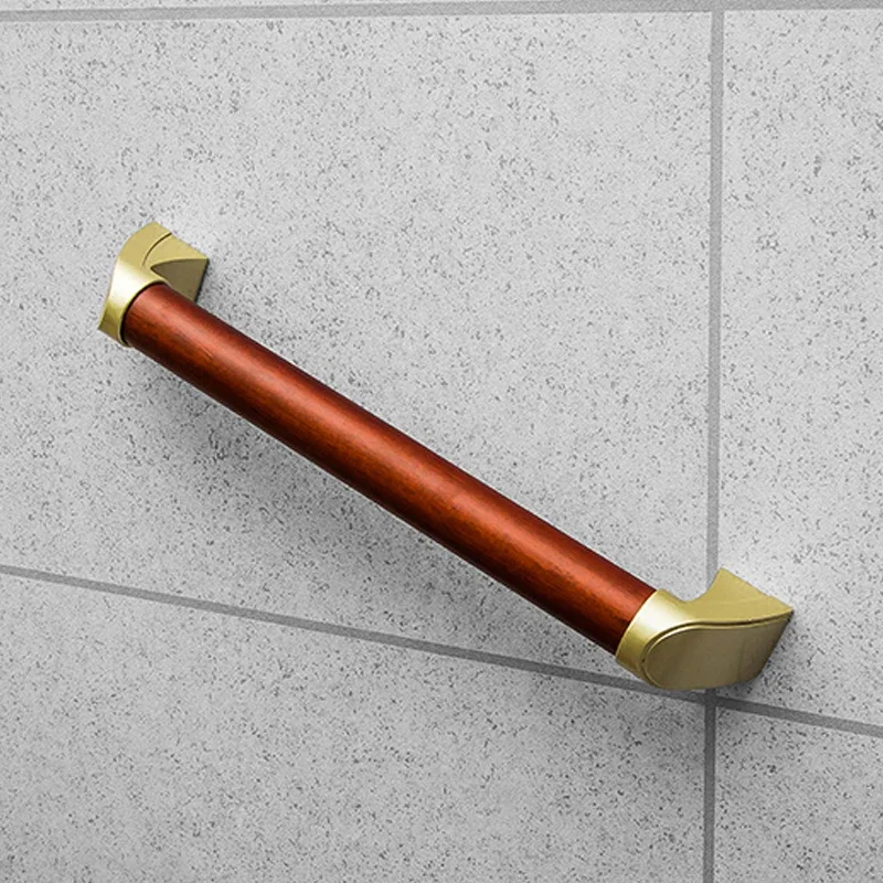 Wood Metal Bathroom Tub Toilet Anti-slip Handrail Shower Safety Support Handle Towel Rack Japan Style Bains De Main Accessories