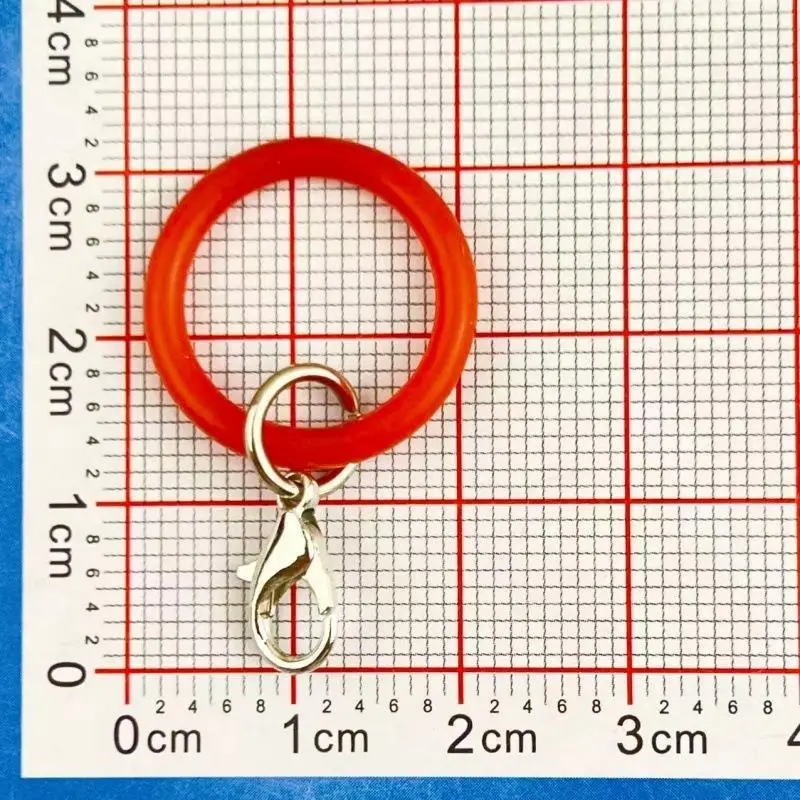 O-förmige Weichgummi-O-Ring-Schlüsselanhänger-Verbinder, 10 Stück, elastisch, reißfest, für DIY-Schlüsselanhänger-Geschenke. – Detail 6