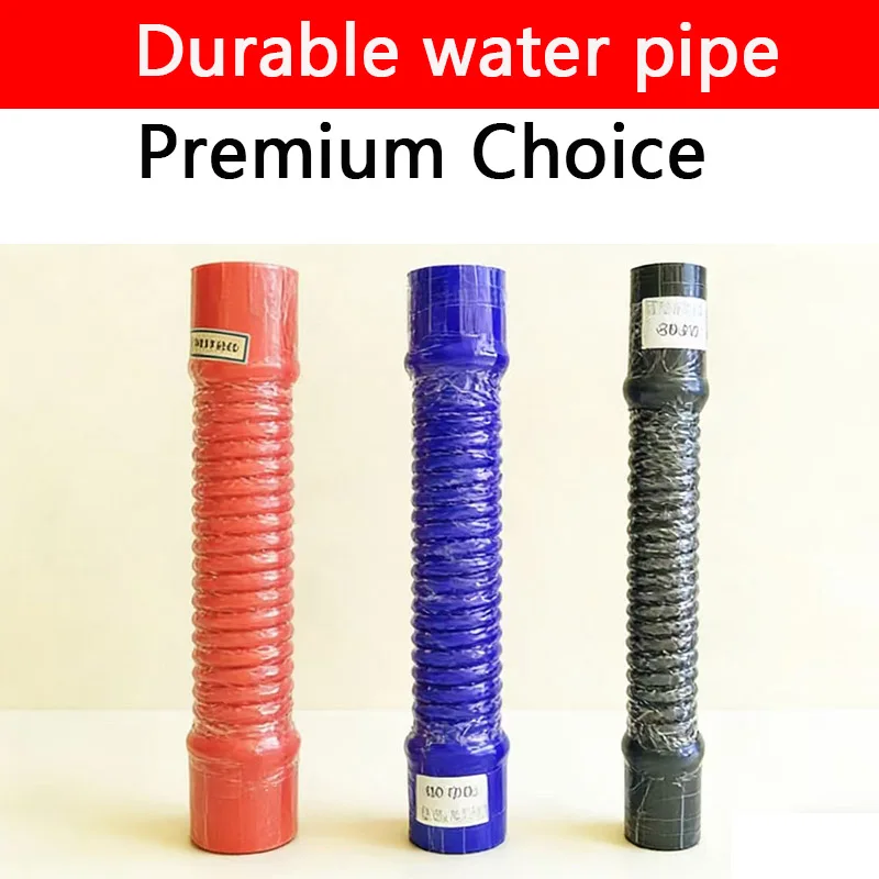 Threaded Steel Wire Hose ID30-100mm Long 500mm High Temperature And High Pressure Fuel Air Hose With 2 Clamps