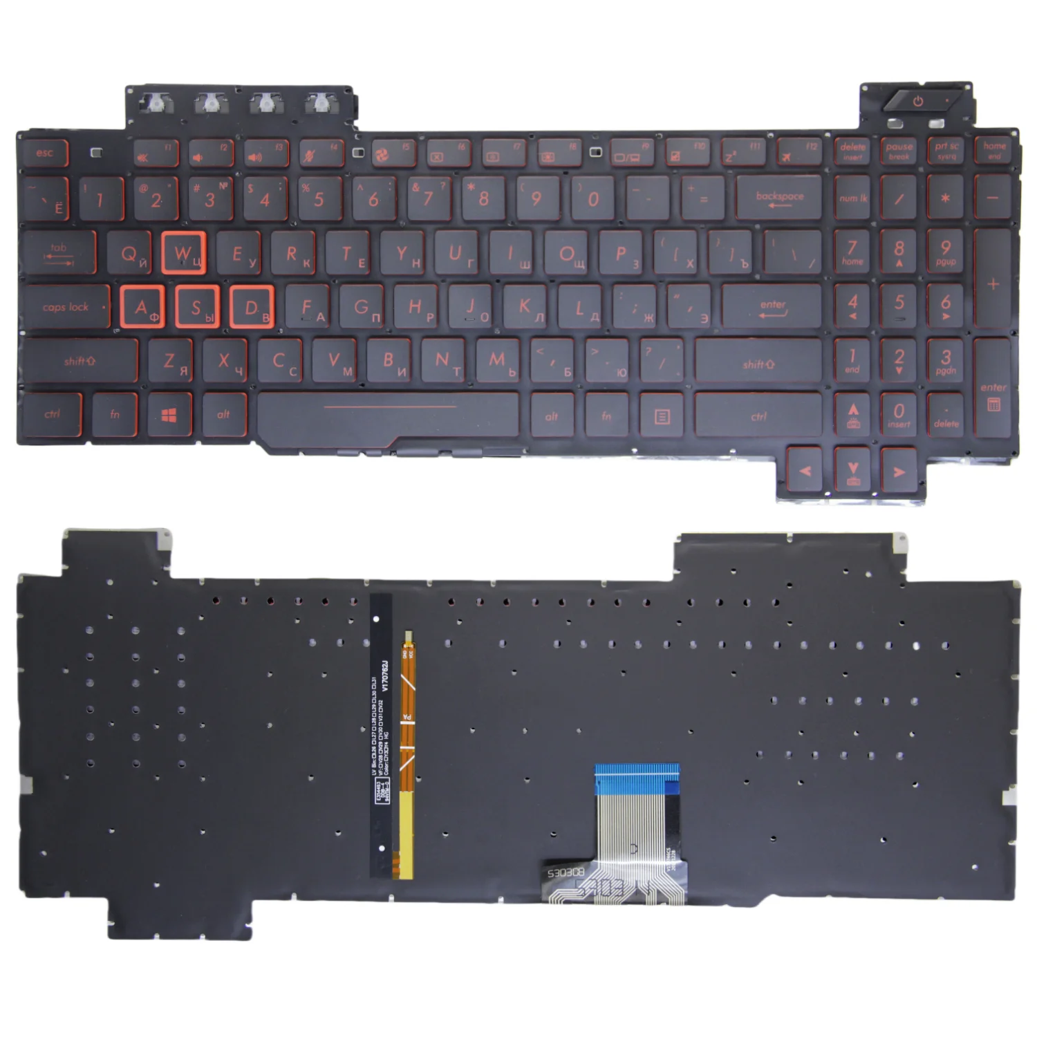 100%New US Keyboard For Asus Tuf FX80  FX86 FX95 FX505 FX504 FX705 ZX80G FZ80 FX80G GL703G English Laptop keyboard Backlit