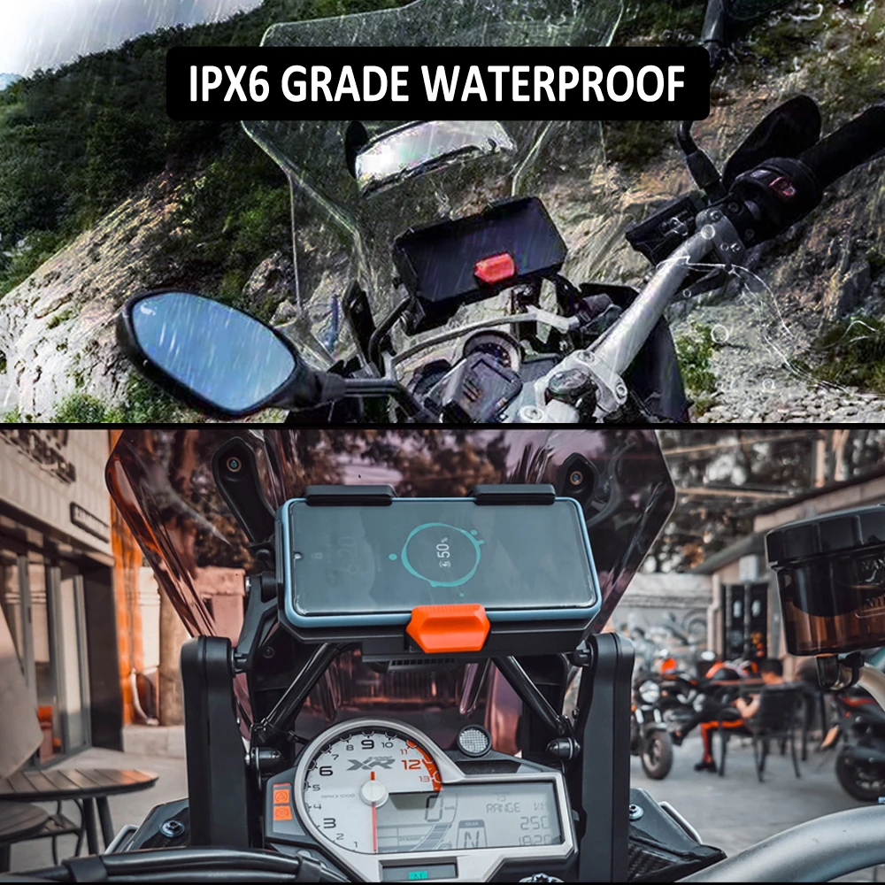 1250 RT Motorcycle GPS Phone Holder USB & Wireless Charging Navigation Bracket Base Lossless Port For BMW R1200RT R1250RT R 1200