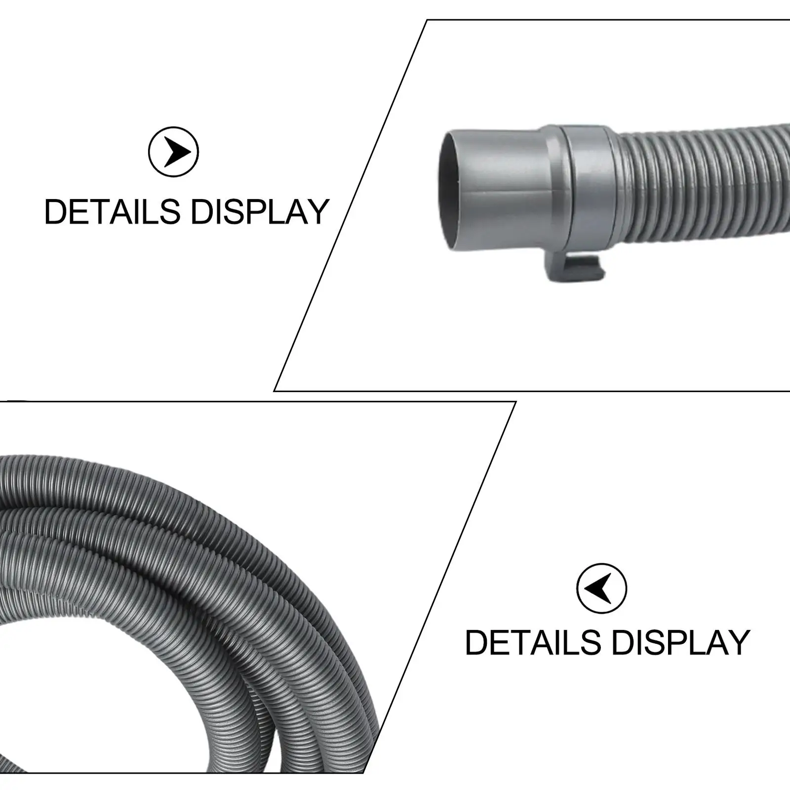 5M Length For Caravan Drainage Pipe RV Sewer Hose Kits With Adjustable Adapter Fits For RV Towing Rv Drainage Pipe Rv Grey