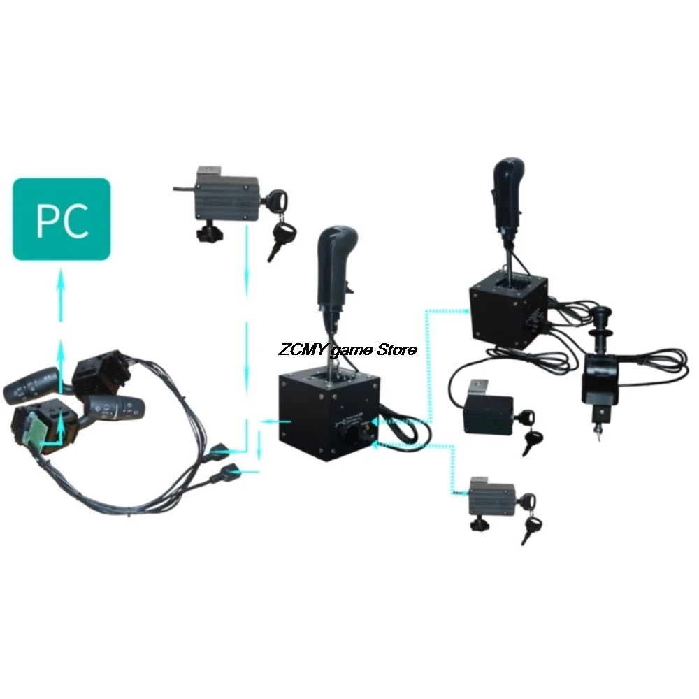 

Для T300 T500 для Logitech для G29/G27/G25 евро/американский грузовик ПК раллийный гонщик переключение передач линейный ручной тормоз SIM гоночные игры