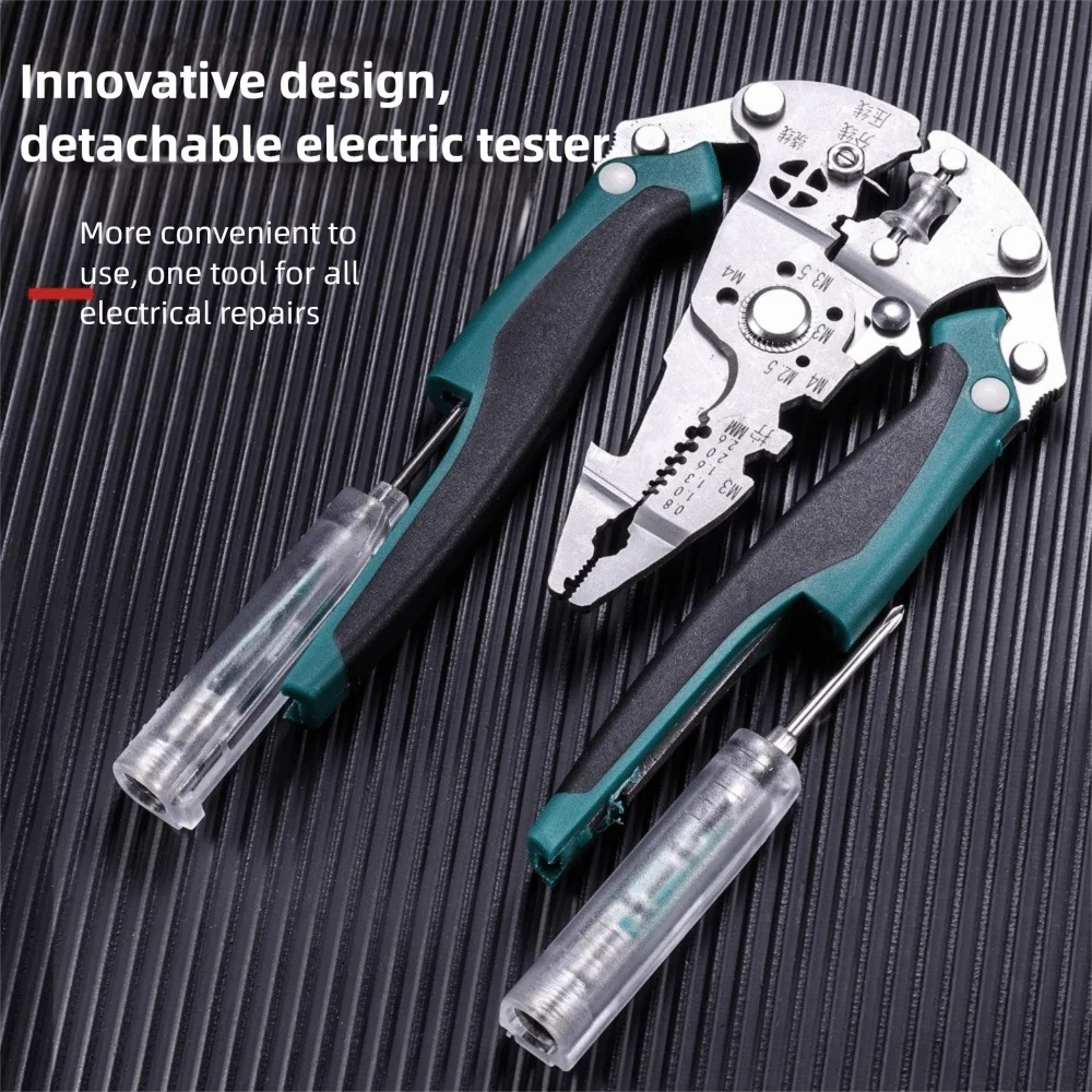 

Многофункциональные плоскогубцы 18 в 1, складные плоскогубцы для зачистки проводов, двойная обмотка электрического тестового провода