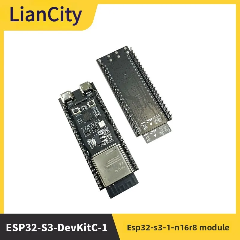 

ESP32-S3-DevKitC-1Development Board Module EquippedESP32-S3-1-N16R8Module WIFI
