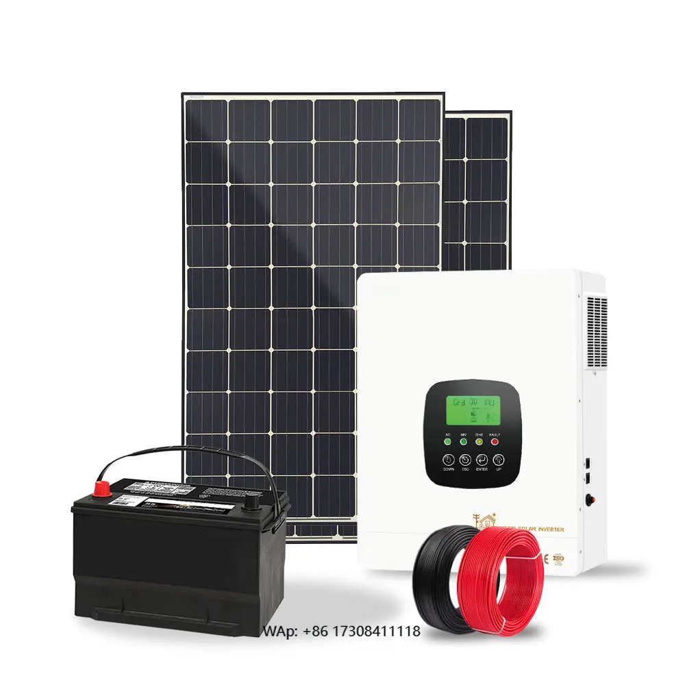 Solar panel full set 30KW 20KW 10KW home off-grid power hybrid solar storage system complete set
