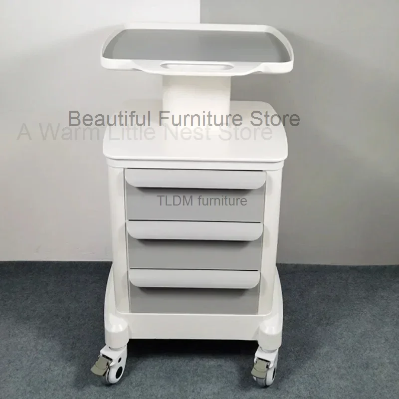 

Mobile Storage Cart Dental Clinic Beauty Instrument Tool Trolley Bracket Dental Scanner Cart Storage Auxiliary Cart with Wheels