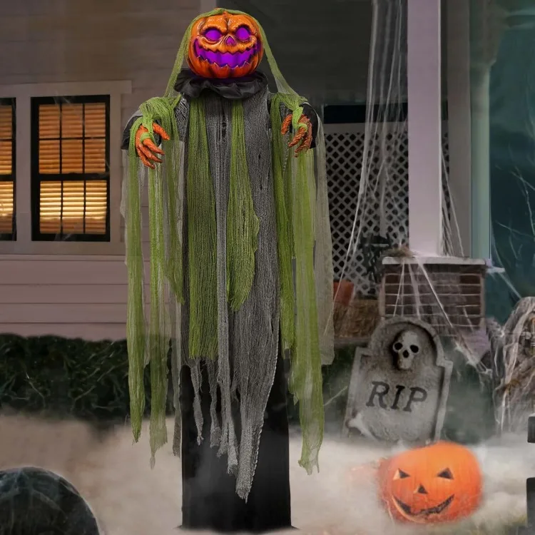 

Halloween Decorations Outdoor - 6 Ft. Large Animated Root of Evil Prop with Spooky Sound - Sound & Touch Activated Sensor