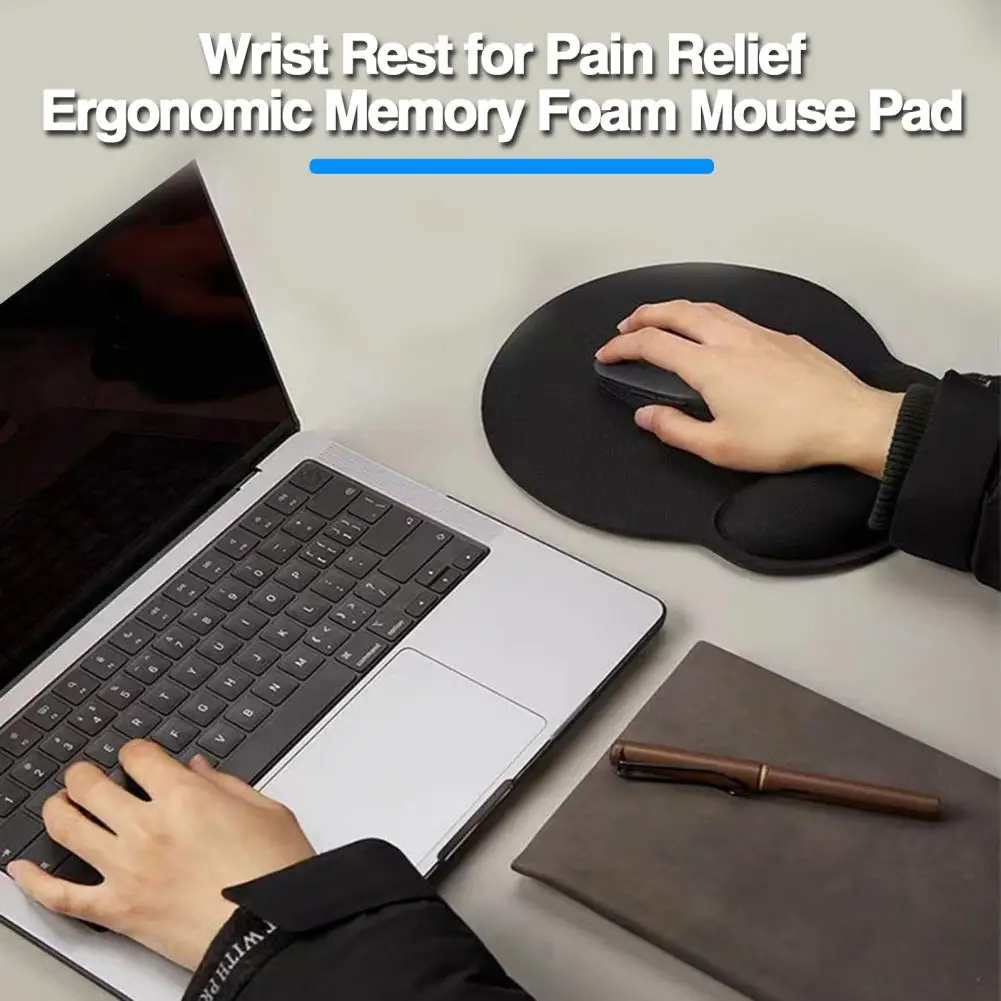 Traagschuim Muismat Set Anti-Vermoeidheid Pols Ondersteuning Muismat Ergonomische Muismat Toetsenbord Pols Set Voor Pijnverlichting Voor Kantoor