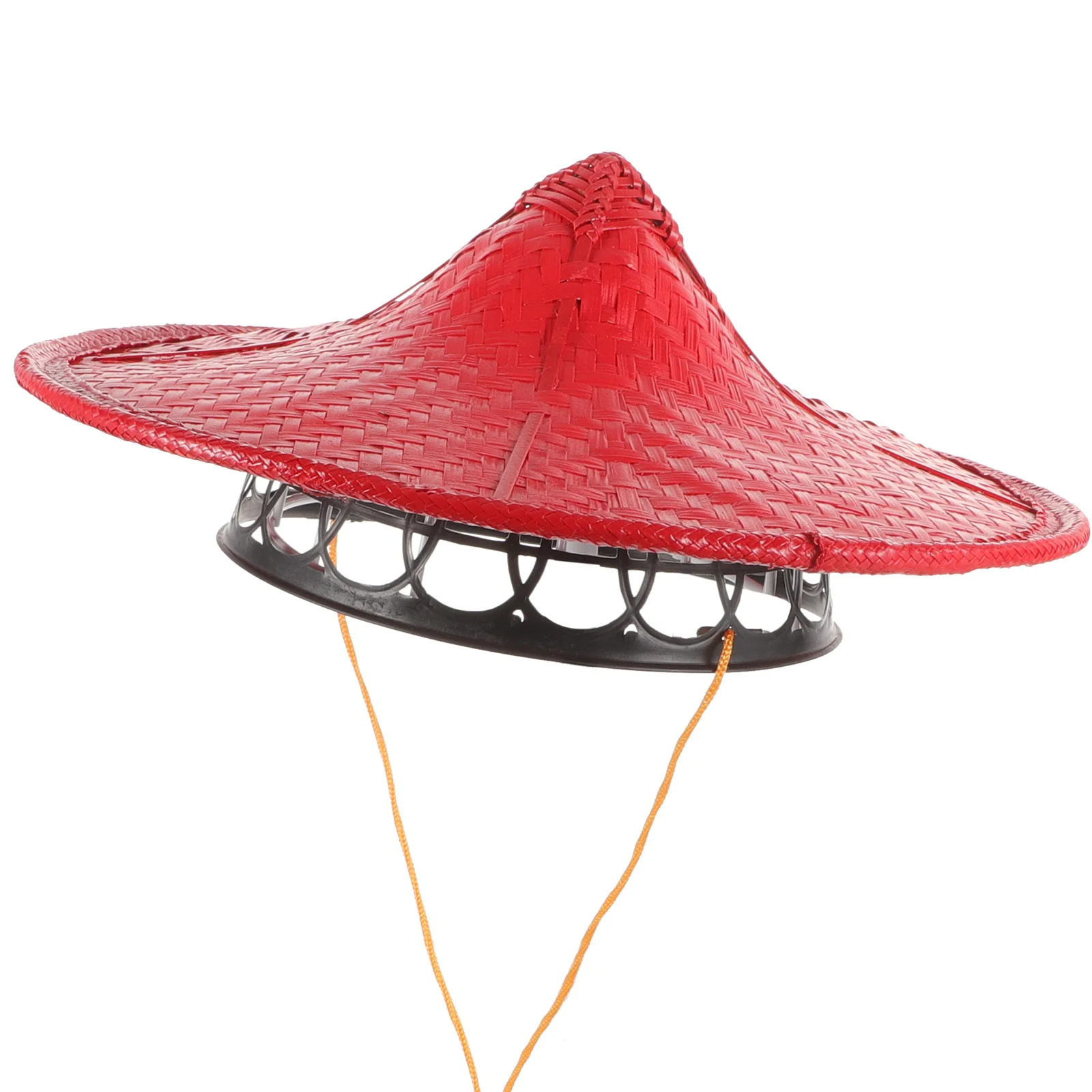 

Bamboo Hat Cosplay Ninja Hat Adjustable For Party Beach Outdoor Asian Conical Farmer Japanese Samurai Costume Accessory