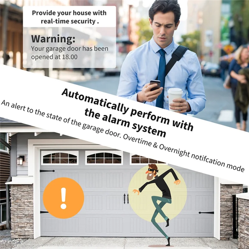 

[EYEL!NEW!】 Gate Door Controller Gate Door Open Close Monitor Controller For Alexa Google Home UK Plug