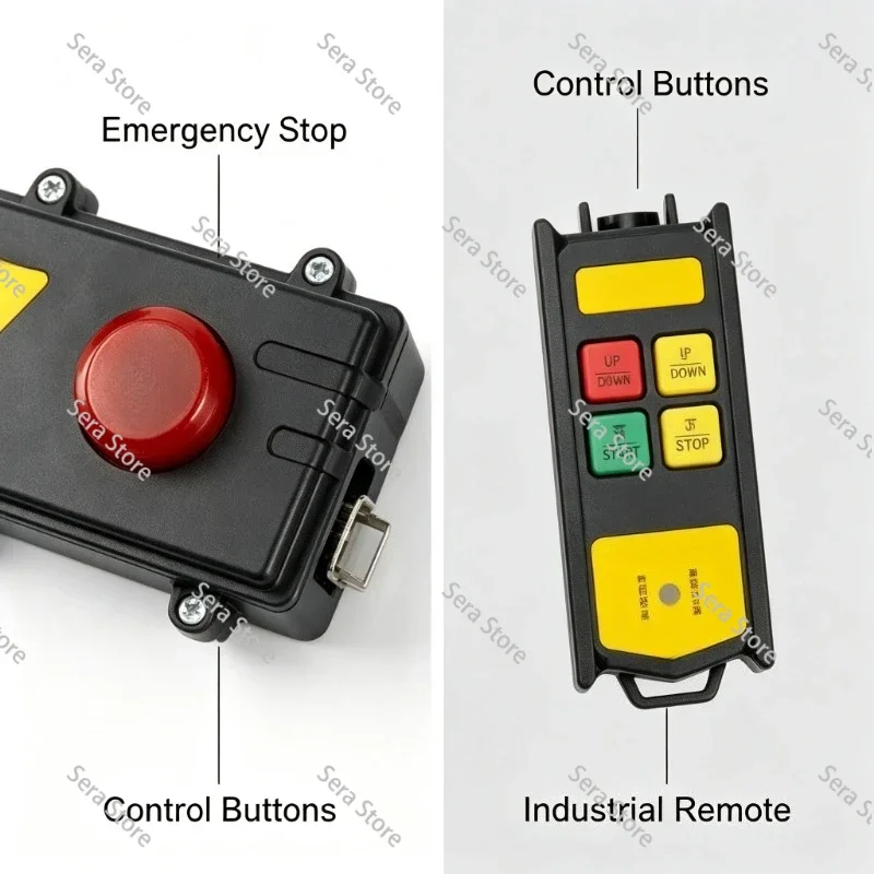 220V Wireless Remote Control Kit for Mini Electric Hoist Winch Lift YTK-V2S Up Down Industrial Radio Remote Controller