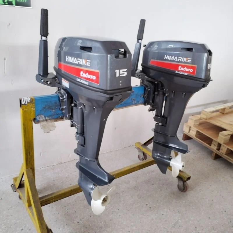 HIMARINE 15 HP Short Shaft Outboard Motor, 6B4 Type 15HP Outboard Engine, Marine Power For Inflatable Boat