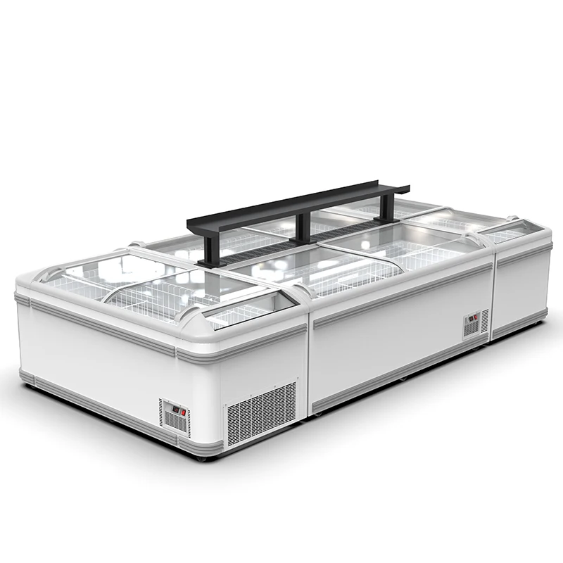 

Холодильное оборудование для супермаркетов, однотемпературная морозильная камера, раздвижная стеклянная дверь, дисплей, холодильник для мороженого, мяса