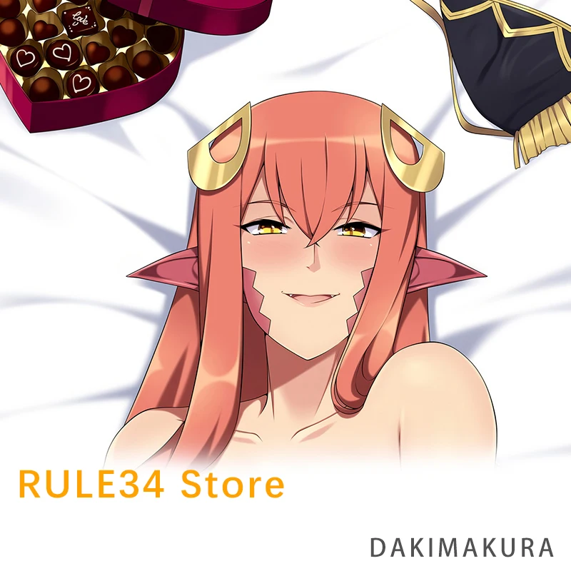 Funda de Dakimakura Monster Musume No Iru Nichijou Miias Mother Anime, Funda de Almohada con Estampado a Doble Cara, Almohada Corporal de Tamaño Real
