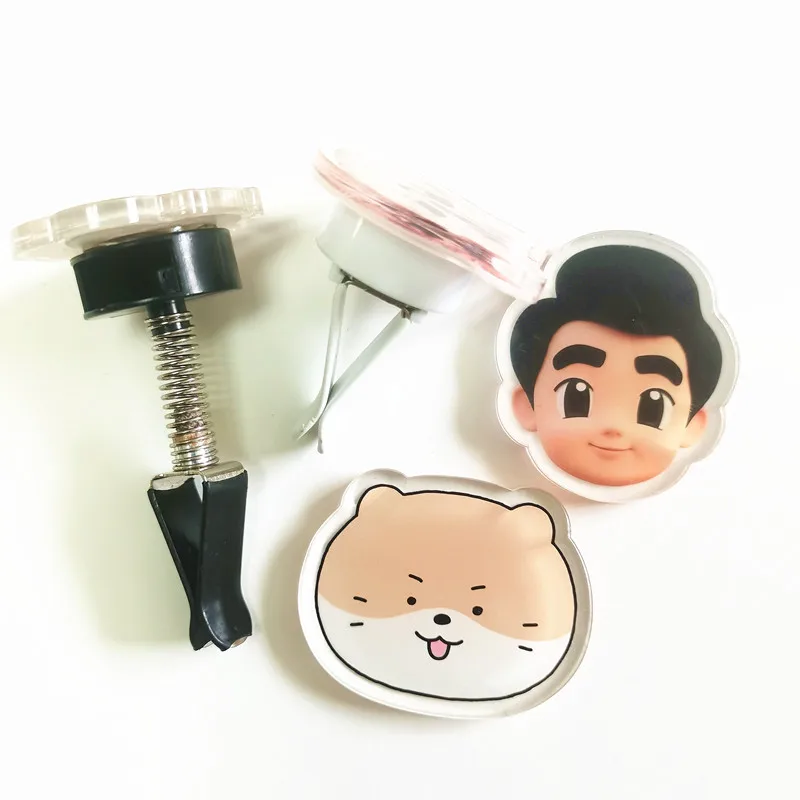 

Пользовательские милые фотоклипы, акриловые кавайные детские зажимы для домашних животных, автомобильный зажим для выхода воздуха, аниме, мультяшный кронштейн для ароматерапии для частных автомобилей