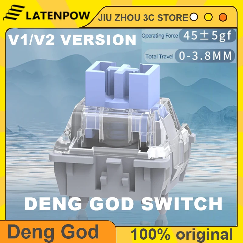 Latenpow Deng God Switch Linear Deng Shen Magnetic Keyboard 45g Looting 60 66 68 Wooting 60he Similar With Magnetic Jade Custom