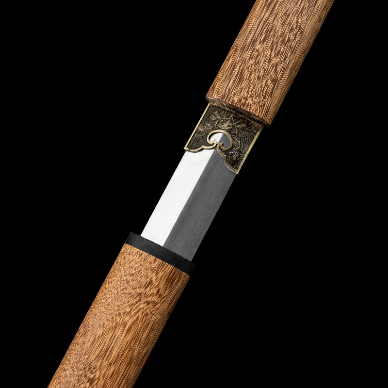 Tradition Chinese Sword Shirasaya 1060 High Carbon Steel Blade Training Catana Real Handmade Full Tang Rose Wood Sheath Katana