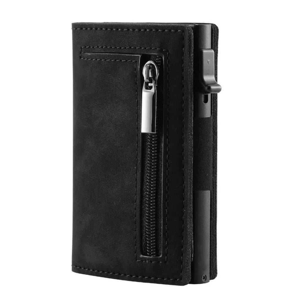 

2025 Anti RFID Blocking Card Wallet Luxury Metal Card Sleeve Slim Thin Credit Card Holder Bag