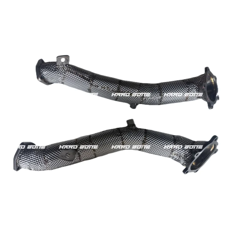 Competitive Price Heat Shield Straight Exhaust Downpipe for  Rs6 C7 Rs7 S6 C7 S7 4.0 Tfsi V8