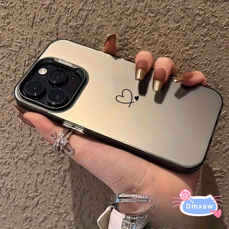 

Cute Black Line Heart Casing For Honor 400 Lite 300 Ultra 200 Smart 90 Lite GT 100 80 70 60 50 SE Pro Matte Back Phone Case