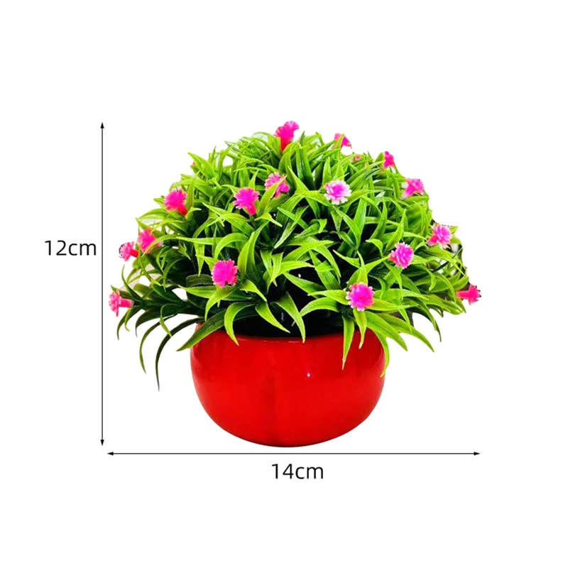 1Pc Dollhouse Artificial Plants Small Flower Potted Plants Fake Flowers For Home Decoration Hotel Garden Decoration