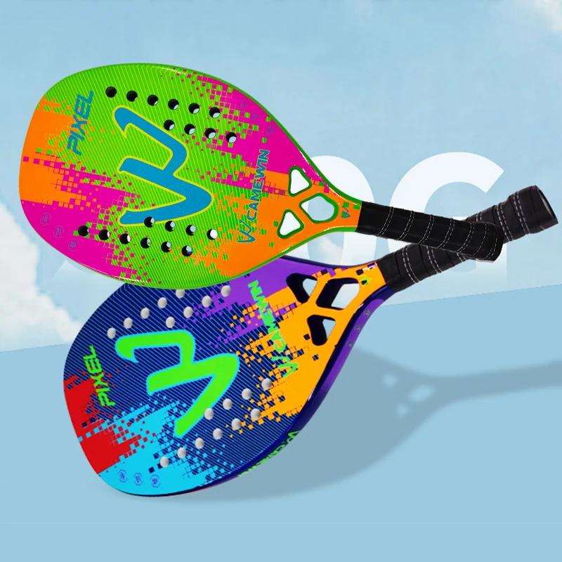 Camewin Padel Racket Beach Tennis Carbon Fiber Paddle Shovel Woman Fashion Beach Tennis Sports Tennis Female man bag