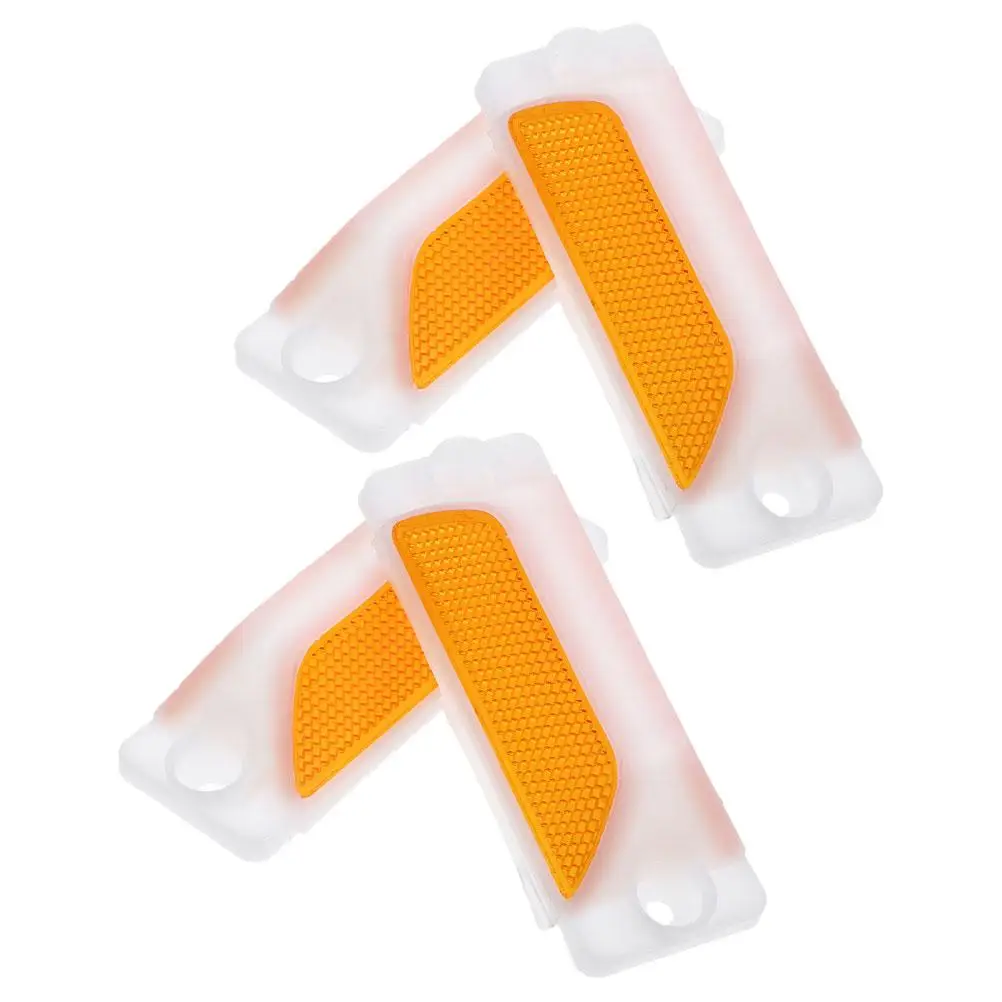 

4pcs Reflective Delineators Road Markers Driveway Entrance Rectangular Pavement Safety Guidance Highway Traffic Signs
