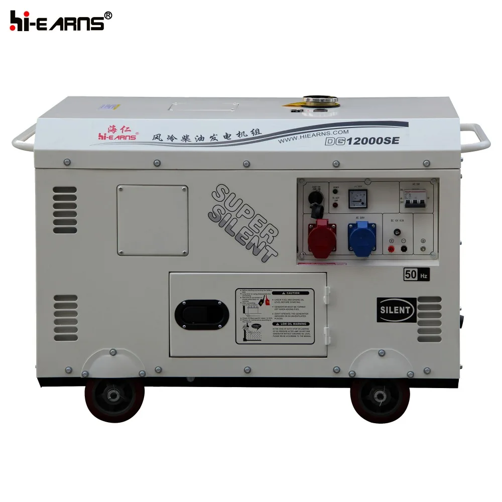 10KVA with ATS two cylinder engine silent die·sel generator dg12000se