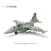 1/72 Scale Modern Military Model Russian Air Force Su-25 Frogfoot Warcraft Su-57 Airplane Copter Collection Model Toys