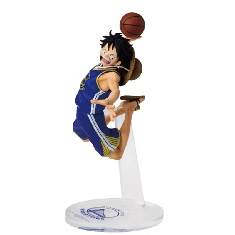 Genuine Bandai One Piece × NBA Collaboration Monkey D. Luffy Lakers Ver. Action Figure Toys Gift Model（Original Box） - view 3