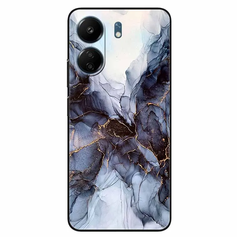 Para redmi 13c 4g caso adorável mármore tpu macio silicone capas de telefone para xiaomi redmi 13c proteger conchas pára-choques em redmi13c 13 c