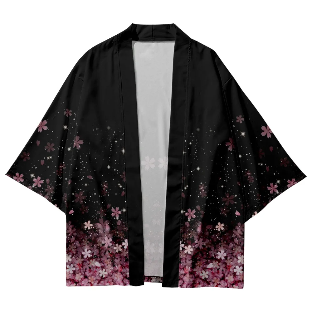 Harajuku Haori Top Japanese Kimono Cardigan Men Samurai Yukata Summer Asian Streetwear Kimono Robe Haori Kimonos Cosplay Shirt