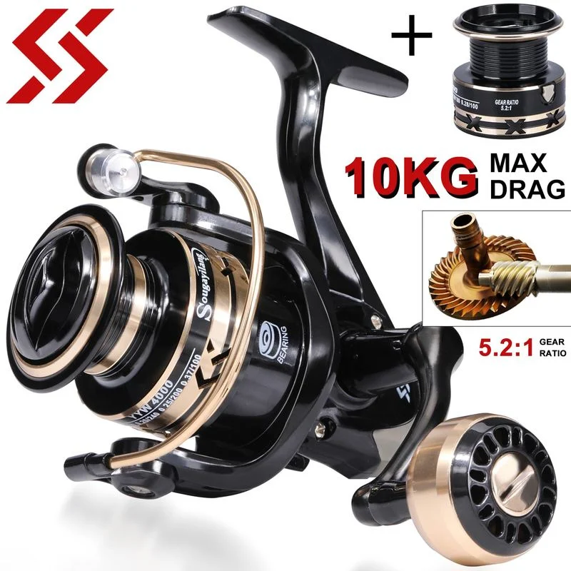 รีวิวและแนะนำรีลตกปลา Sougayilang Spinning Fishing Reel 1000-4000 สำหรับการตกปลาในน้ำจืดและน้ำเค็ม