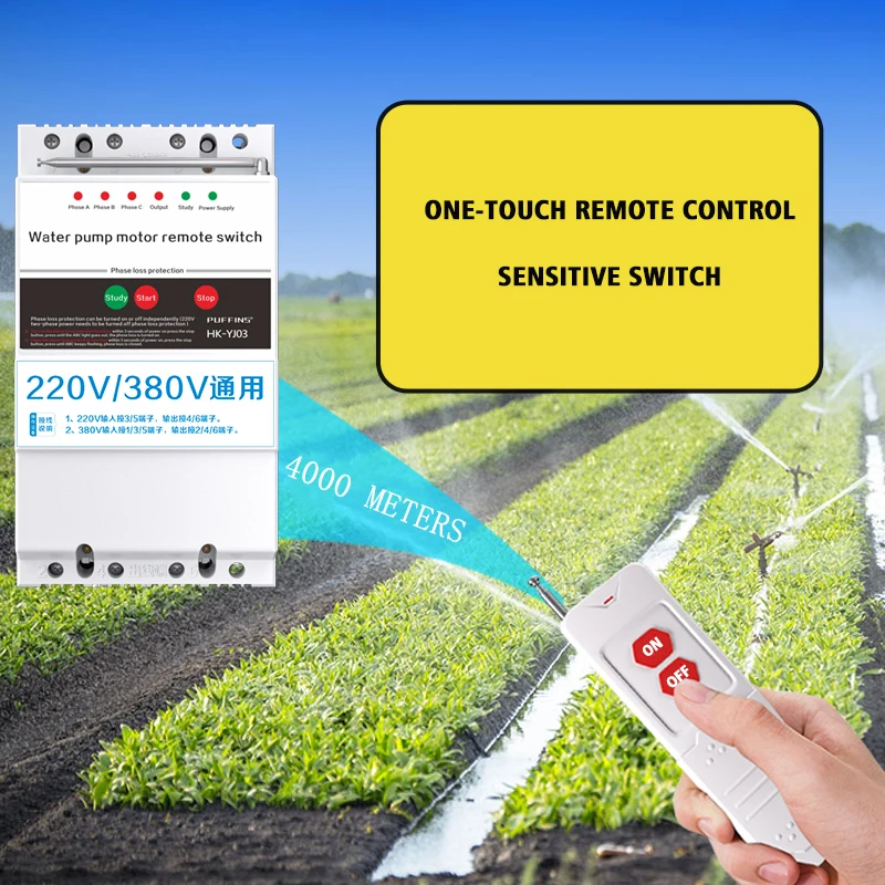 Imagem -03 - Bomba de Água sem Fio Interruptor de Controlo a Distância Industrial Poder Superior Inteligente Interruptores Bondes do Agregado Familiar 220v 380v