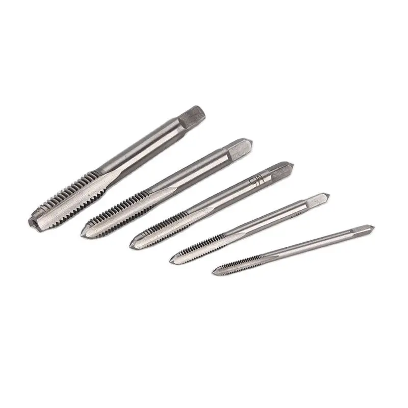 5pcs HSS A Spirale Scanalata Vite Filettatura Metrica Crew M3-M8 Rubinetto Punta Del Trapano Strumenti