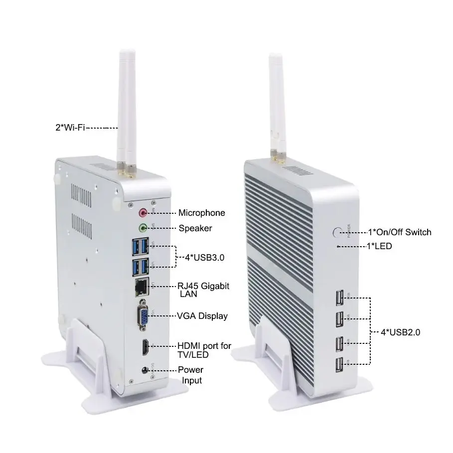 12th gen fanless mini pc i5 1235u 16gb ddr4 512g ssd 8usb win11 escritório em casa educação desktop mini computador núcleo 8145u hd vga 4k
