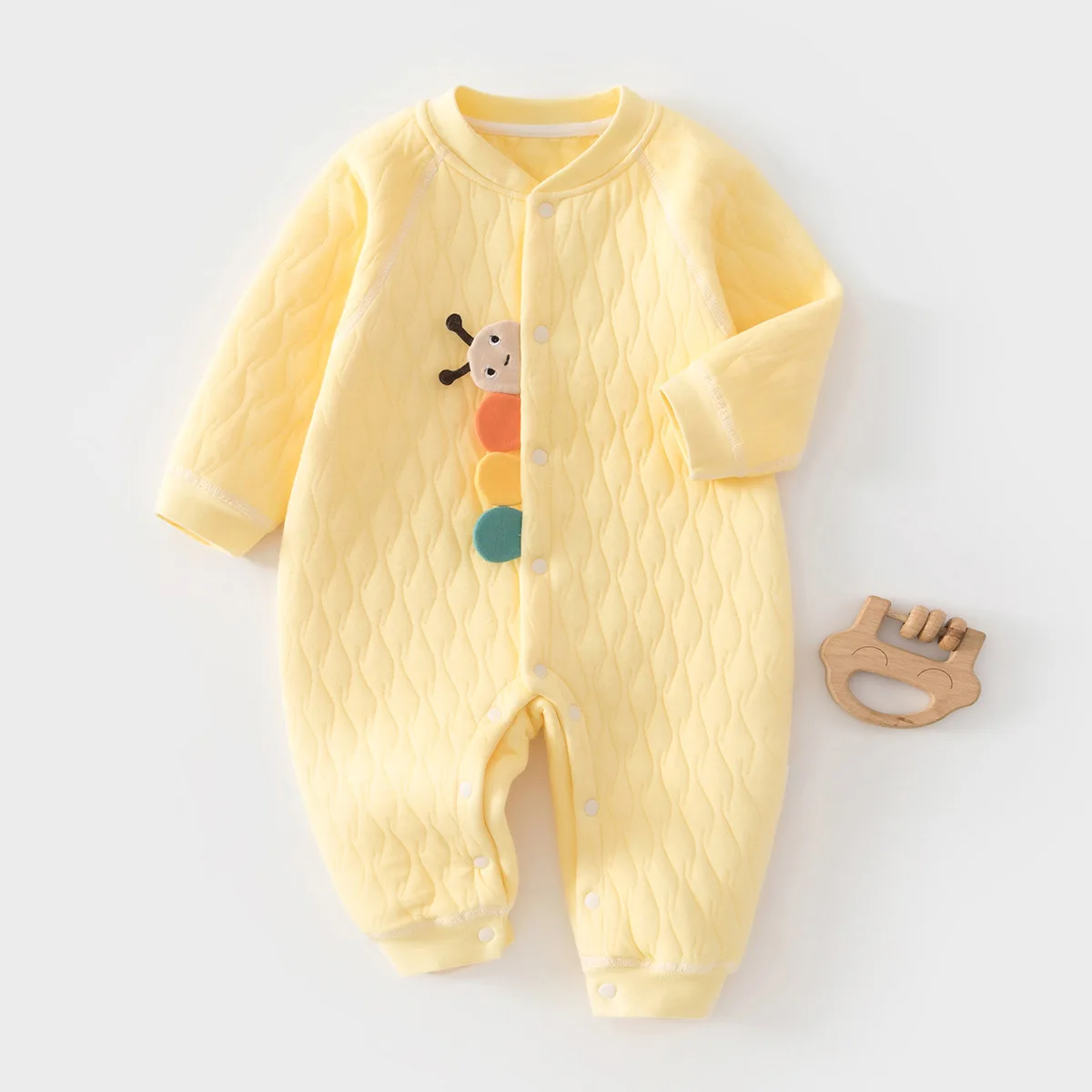 

Baby Cartoon Animal Pattern Jumpsuit Newborn Baby Spring Autumn Cotton Thick Clothes Infant Boy 6-24 Month Latest Model Bodysuit