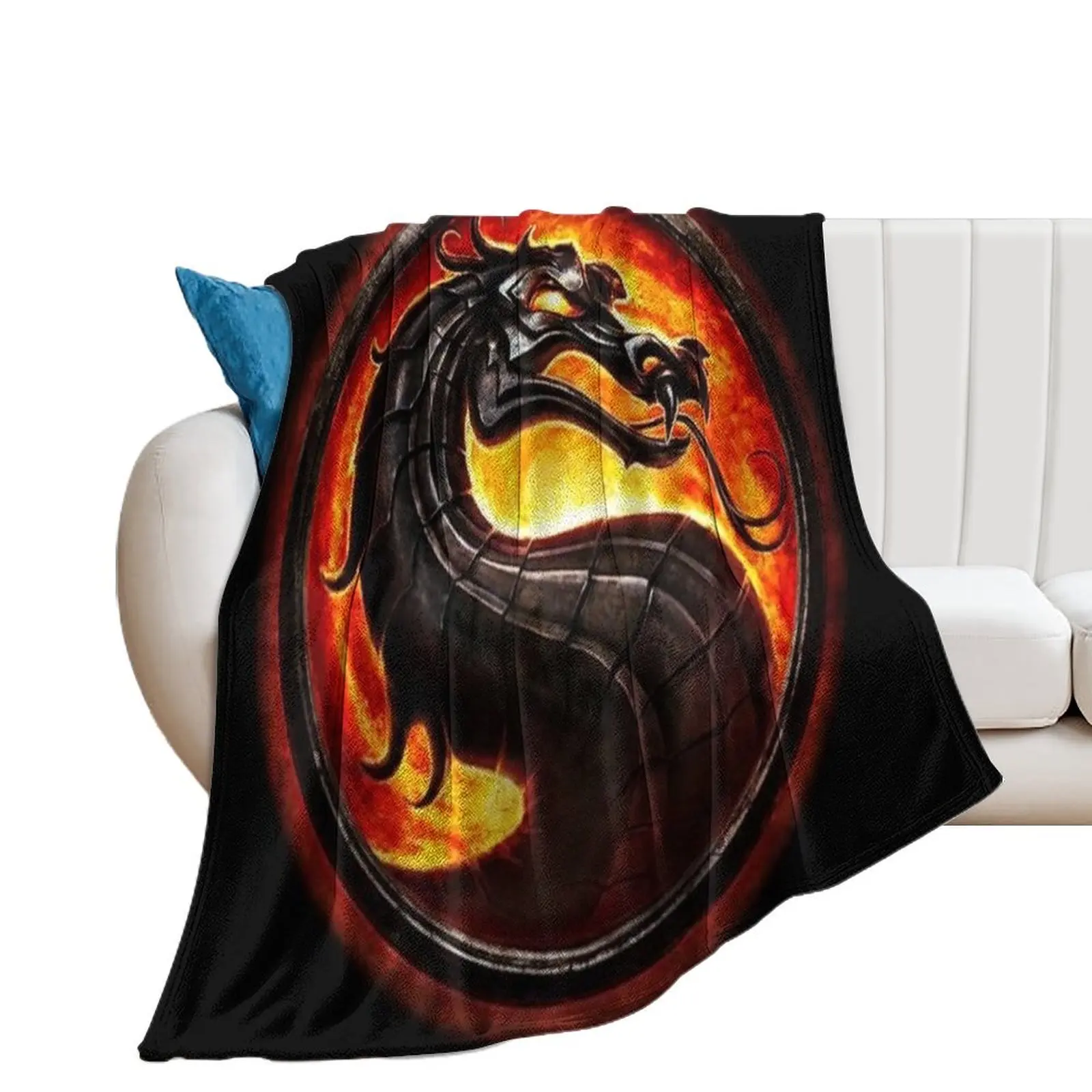 Mortal Kombat Throw Blanket wednesday warm for winter Blankets