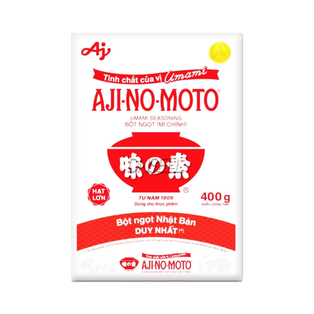 Condimento Vietnam Ajinomoto 400g Dulceza Msg Umami Salsas y especias de fácil cocción para fortalecer el sabor de alimentos