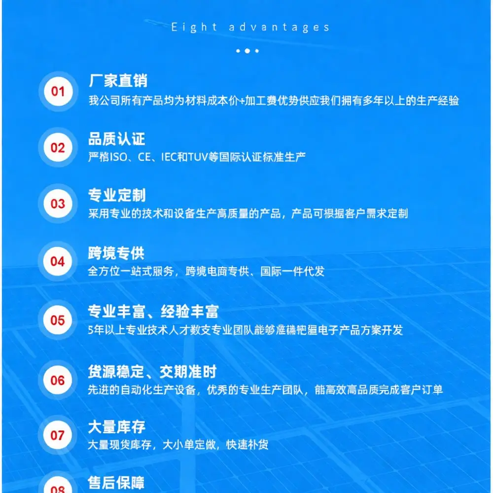 Outdoor Solar Charging Panel Monocrystalline Silicon Module 12V USB Output For Smartphone Portable Generator