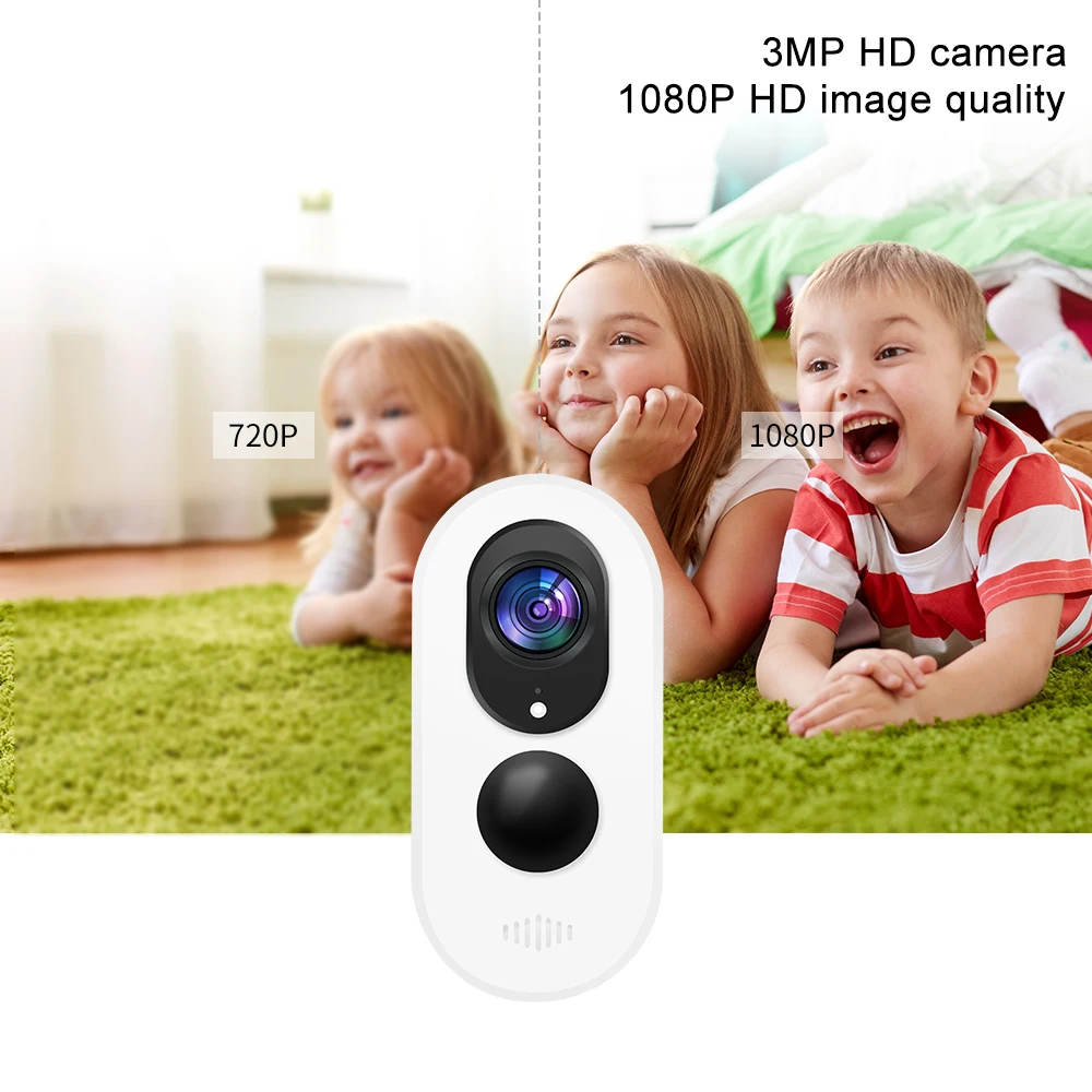 2MP 1080P Tuya APP energía Solar batería sin cables cámara IP de bajo consumo al aire libre impermeable Monitor CCTV de seguridad para el hogar