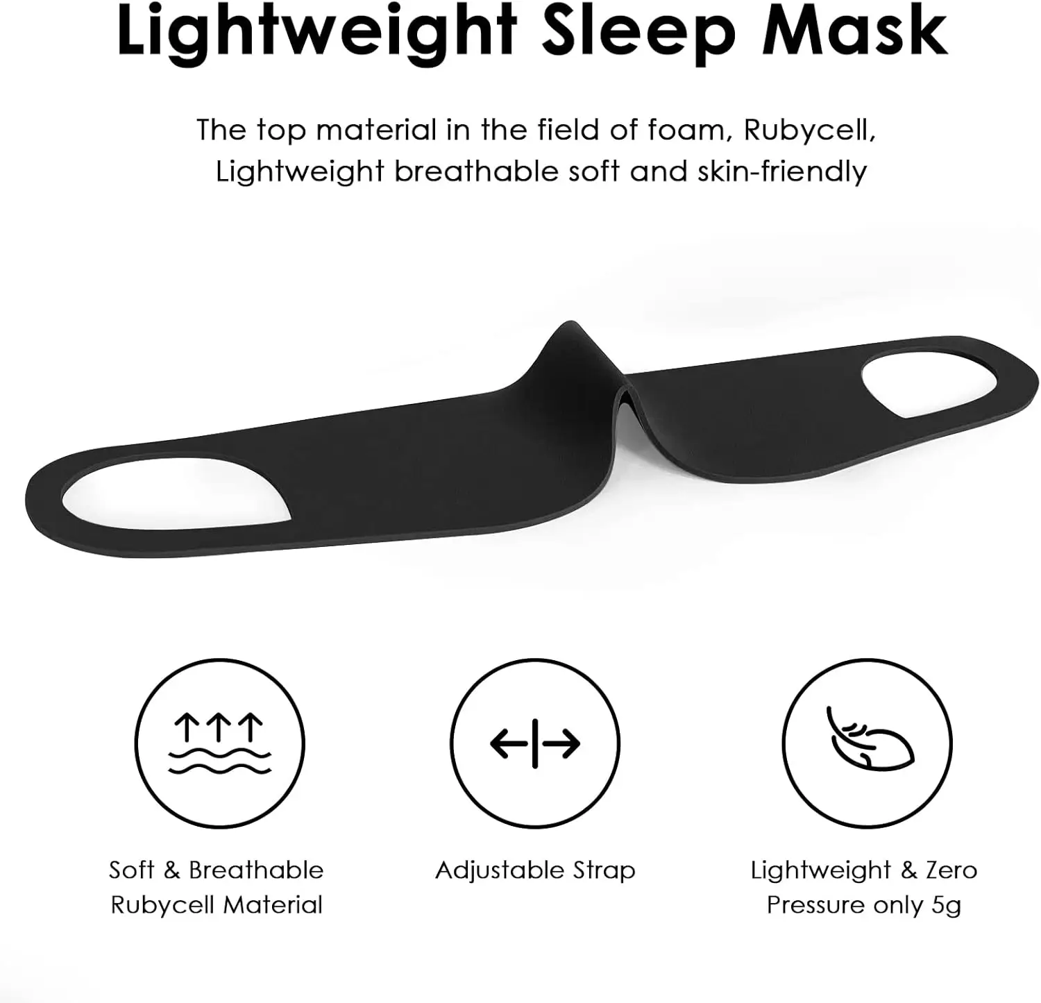 Zero Pressure Sleep Mask - Lightweight Breathable Blockout Eye Mask for Sleeping   Suitable for office trips, lunch breaks/10pcs