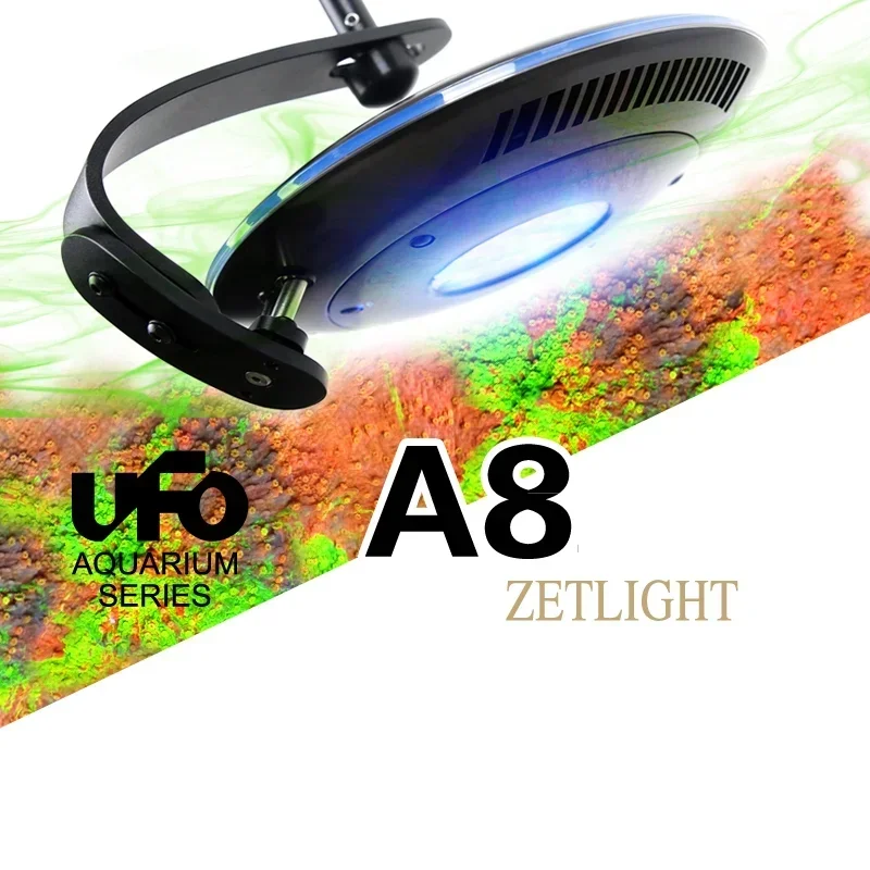 

ZETLIGHT UFO A8 Saltwater Fish Tank LED Coral Lamp Water Grass LPS SPS Hard Bone Waterproof Lamp 7 Channel