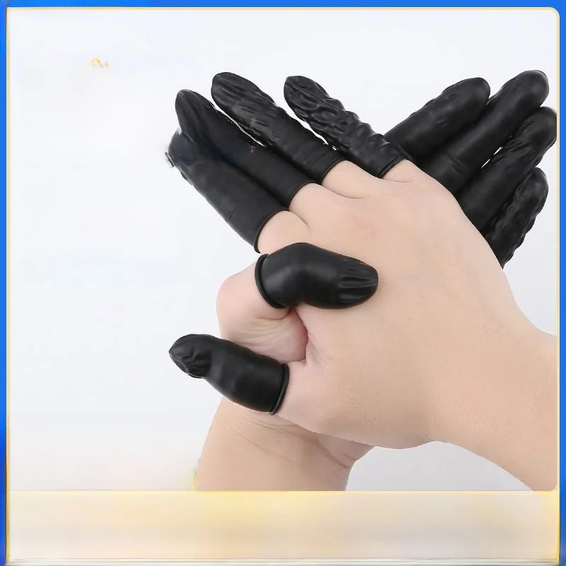 

Black Disposable Latex Finger Covers Transparent Protective Gloves for Ladies Farming Ladies Protective Gloves Medium Thickness