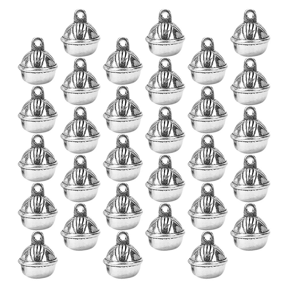 

30Pcs Mini Vintage Alloy Bell Pendants for DIY Jewelry Making Charms Bracelets Necklaces Earrings Craft Holiday Decoration
