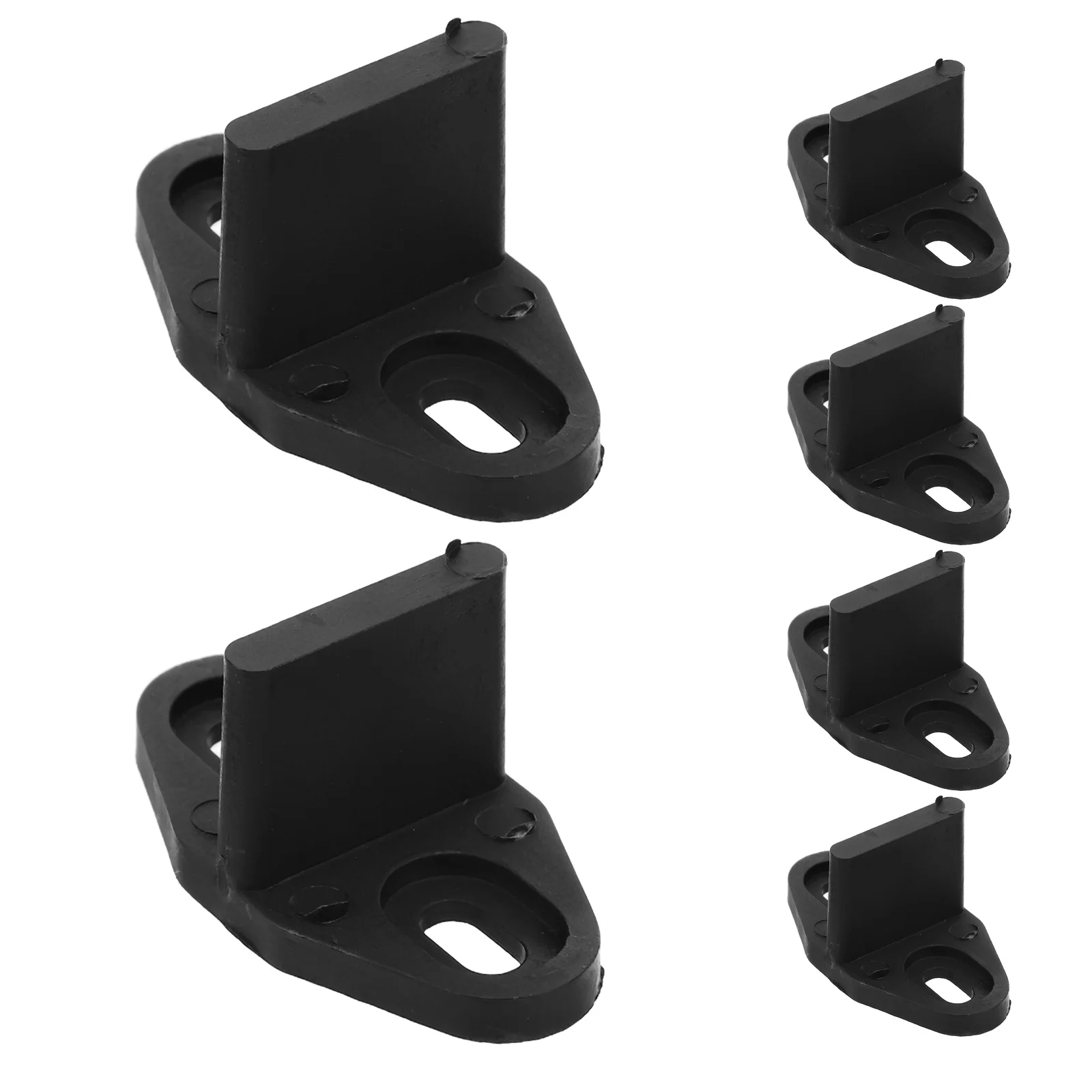 

6Pcs Plastic Barn Door Guide Roller Heavy Duty Floor Mount Track for Wobble Free Sliding Performance Barn Door Hardware Kit